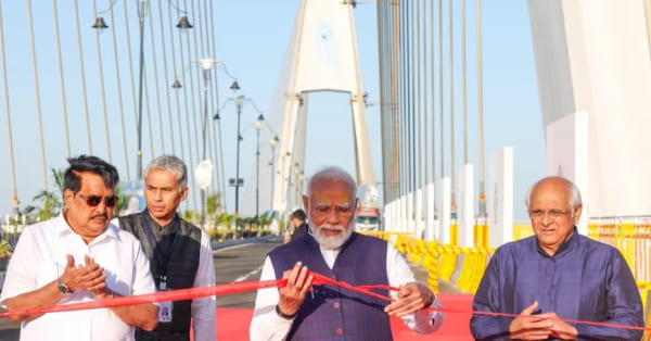 प्रधानमंत्री नरेंद्र मोदी ने देश के सबसे लंबे Signature Bridge का किया उद्घाटन, जानिए खासियत !