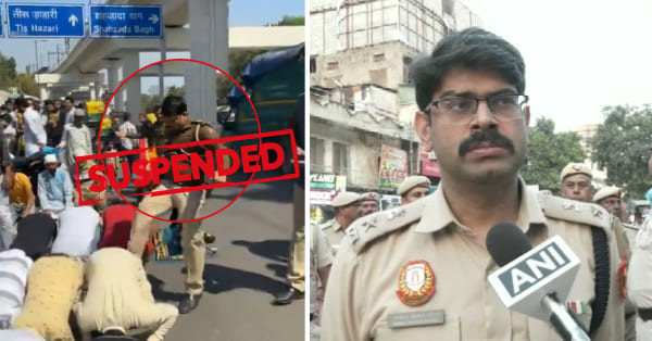 नमाज़ के दौरान लोगों पर हमला करने के आरोप में Delhi Police officer निलंबित I